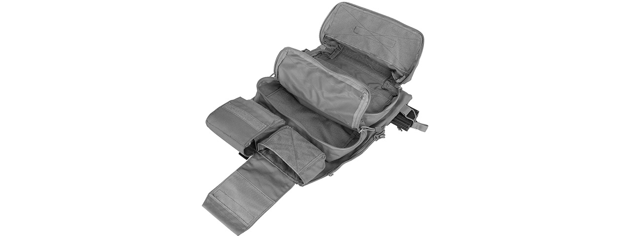 WST Tactical Vest 2.0 Accessory Pouches Backpack Attachment II, Gray - Click Image to Close